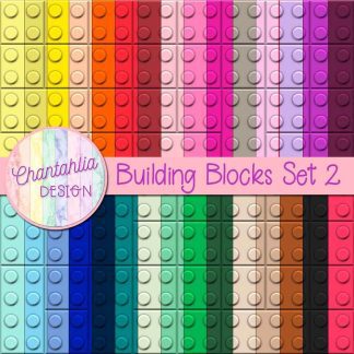 free digital papers featuring a building block design