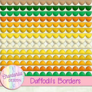 Free borders in a Daffodils theme