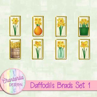 Free brads in a Daffodils theme
