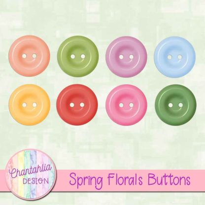 Free buttons in a Spring Florals theme