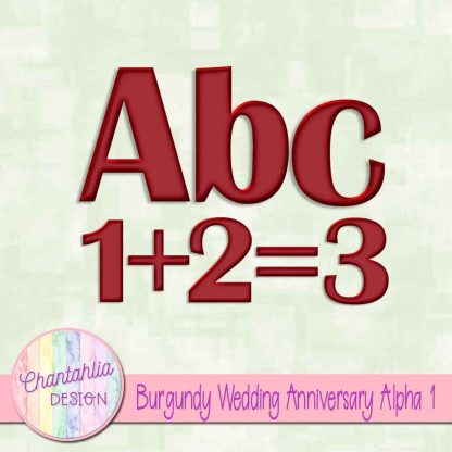 Free burgundy wedding anniversary alpha