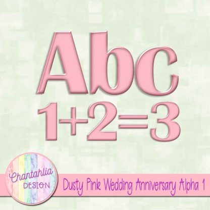 Free dusty pink wedding anniversary alpha