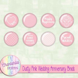 Free dusty pink wedding anniversary brads
