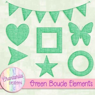 Free green boucle elements