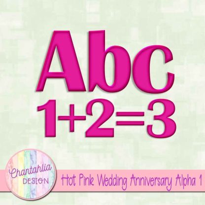 Free hot pink wedding anniversary alpha