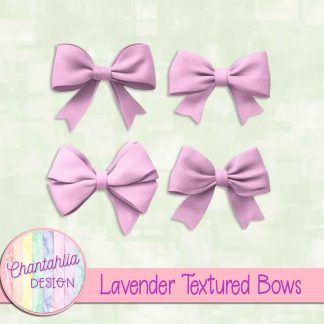 Free lavender textured bows