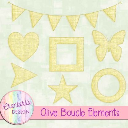 Free olive boucle elements