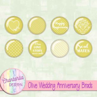 Free olive wedding anniversary brads