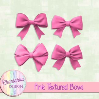 Free pink textured bows