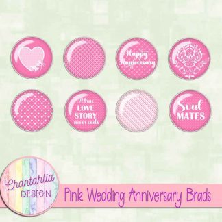 Free pink wedding anniversary brads