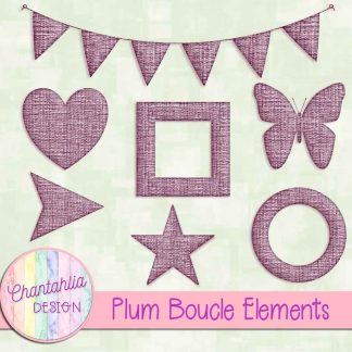 Free plum boucle elements