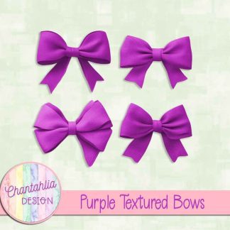 Free purple textured bows