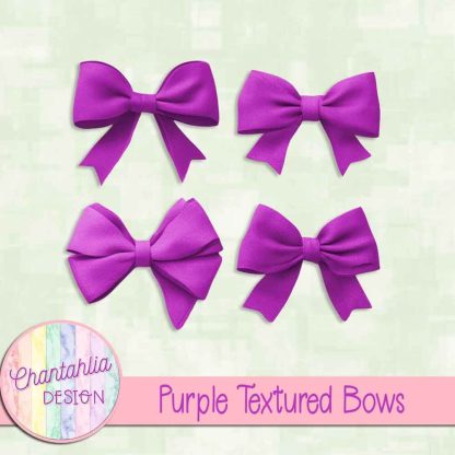 Free purple textured bows