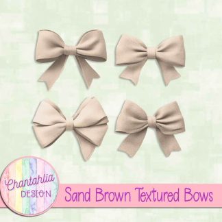 Free sand brown textured bows
