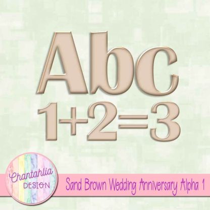 Free sand brown wedding anniversary alpha