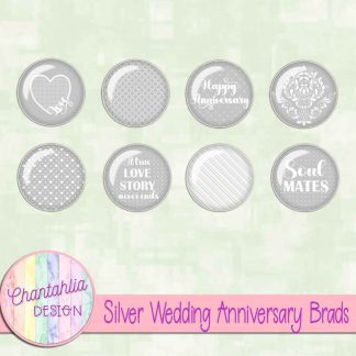 Free silver wedding anniversary brads
