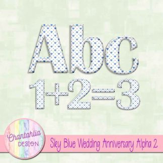 Free sky blue wedding anniversary alpha