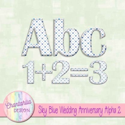 Free sky blue wedding anniversary alpha