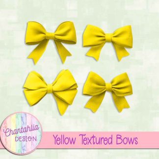 Free yellow textured bows