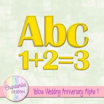 Free yellow wedding anniversary alpha