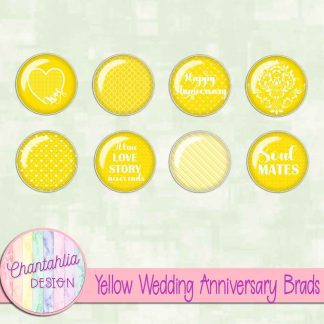 Free yellow wedding anniversary brads