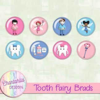Free brads in a Tooth Fairy theme