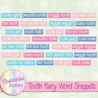Free word snippets in a Tooth Fairy theme