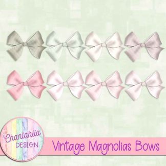 Free bows in a Vintage Magnolias theme
