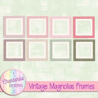 Free frames in a Vintage Magnolias theme