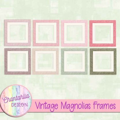 Free frames in a Vintage Magnolias theme