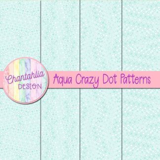 Free aqua crazy dots patterns digital papers