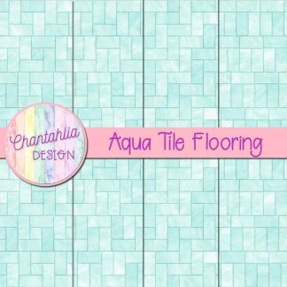 Free aqua tile flooring digital papers
