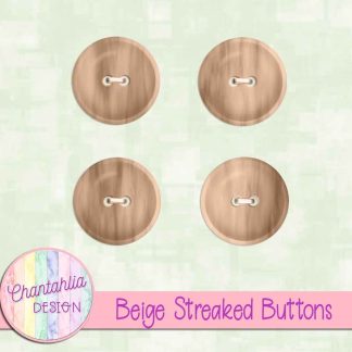 Free beige streaked buttons