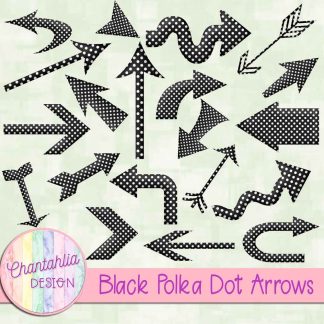 Free black polka dot arrows