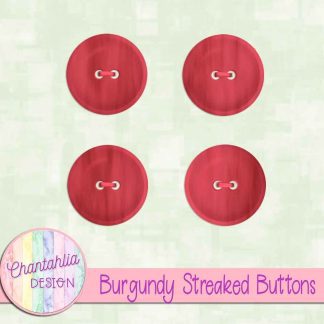 Free burgundy streaked buttons