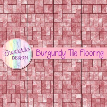 Free burgundy tile flooring digital papers