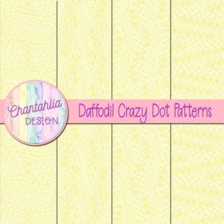 Free daffodil crazy dots patterns digital papers