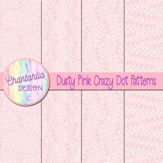 Free dusty pink crazy dots patterns digital papers