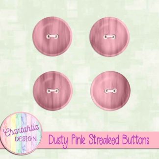 Free dusty pink streaked buttons