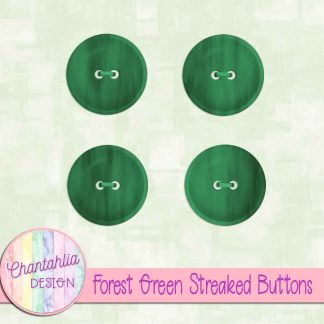Free forest green streaked buttons