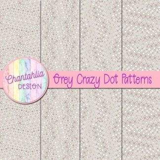 Free grey crazy dots patterns digital papers