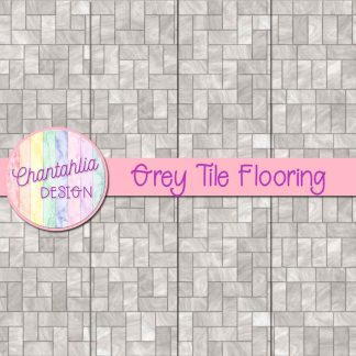Free grey tile flooring digital papers