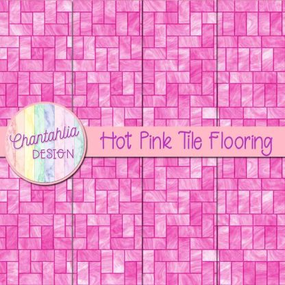 Free hot pink tile flooring digital papers