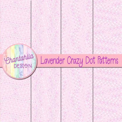 Free lavender crazy dots patterns digital papers