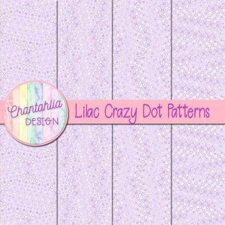 Free lilac crazy dots patterns digital papers