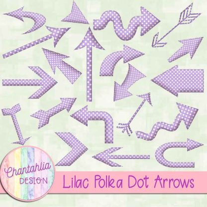 Free lilac polka dot arrows