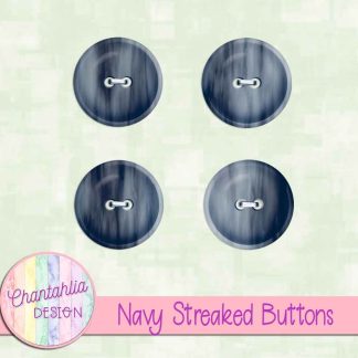 Free navy streaked buttons