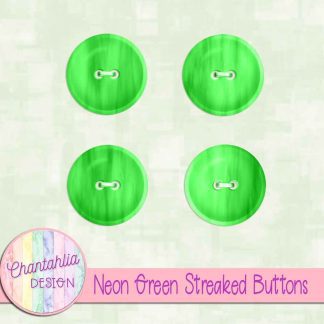 Free neon green streaked buttons