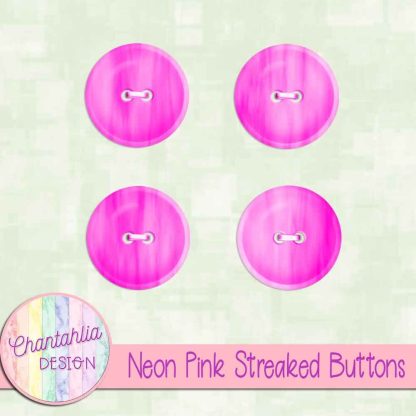 Free neon pink streaked buttons