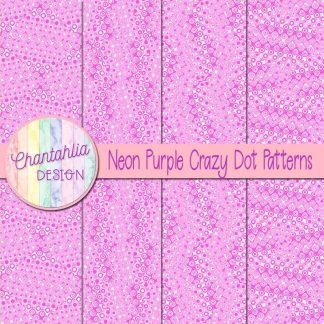 Free neon purple crazy dots patterns digital papers